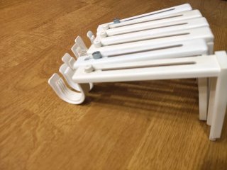 Barras extensibles blancas para cortina