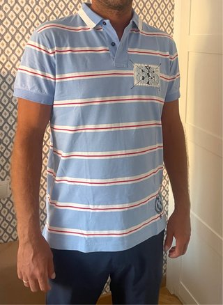 Polo Tommy Hilfiger Rayas Talla M