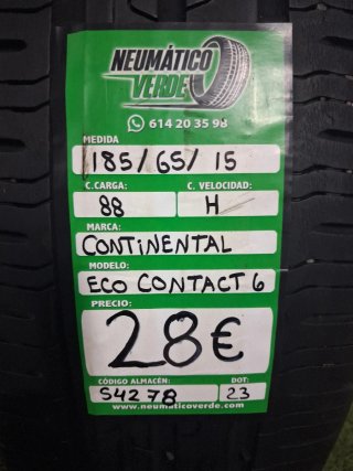 185 65 15 88H CONTINENTAL ECO CONTACT 6
