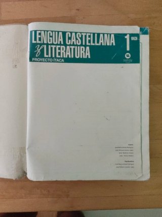 Lengua castellana y literatura, 1 Bachillerato.