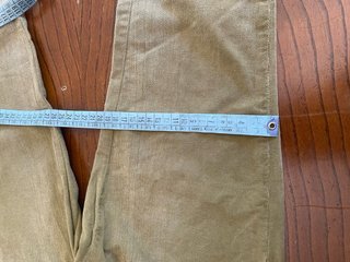 Pantaloni Trussardi velluto Tg 27 verde oliva