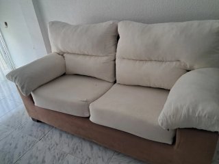 Sofá 3 plazas blanco