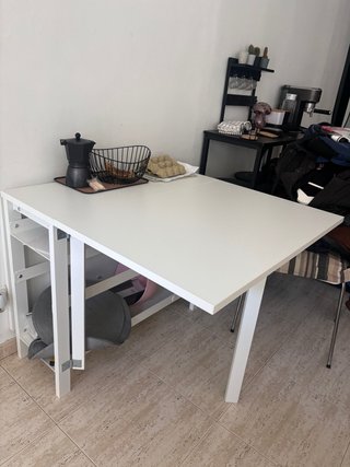 Mesa plegable IKEA NÄSINGE blanca