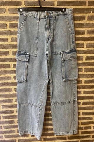 Pantalón vaquero cargo ancho