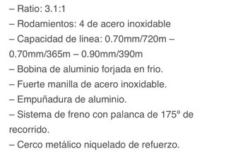 Carrete Okuma Titus T 50.