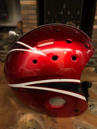Casco de esquí Salomon rojo