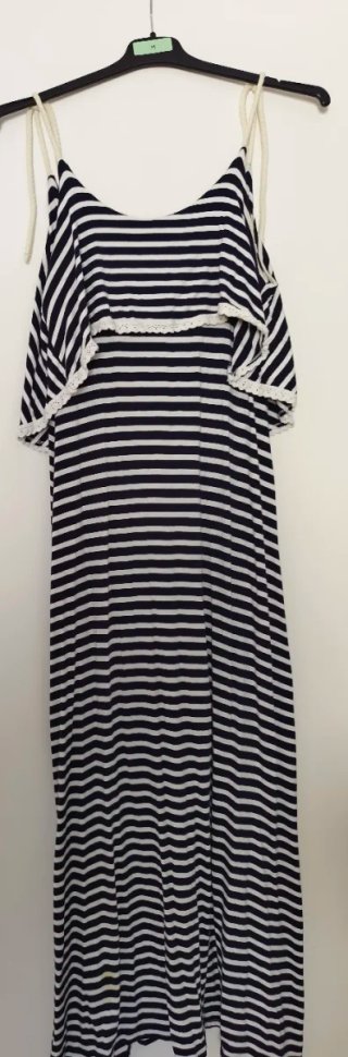 Vestido rayas azul y blanco talla única