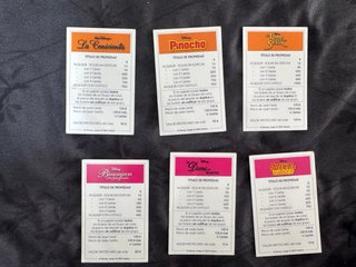 Tarjetas Monopoly Disney 3D Castellano