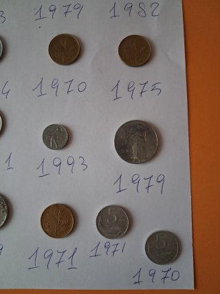 Lotto di monete Lire Italiane