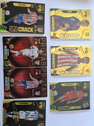 Cromos especiales de las ligas 24/25 y 25/26.
