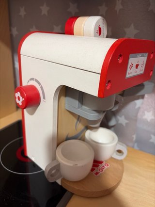 Cafetera de madera para cocinita Molto
