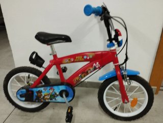 Bicicleta Patrulla Canina Roja