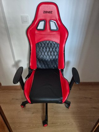 Silla Gaming Zenez Negra y Roja