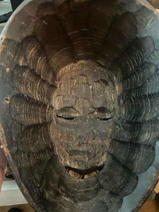 Máscara Africana Arte Tribal Madera