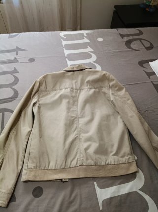 Chaqueta Bomber Beige