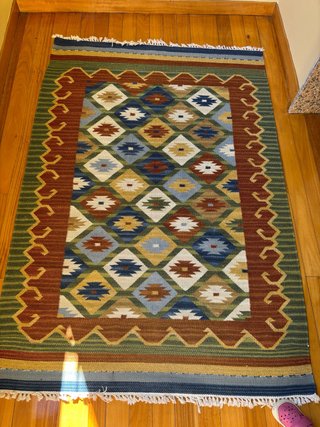 Alfombra Kilim de Lana
