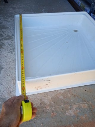 Plato ducha camper plastico