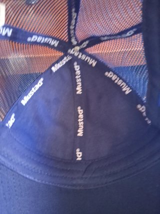 Gorra Mustad Azul Malla