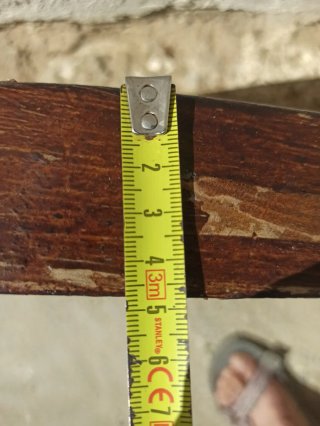 Cabecero/Piecero Cama Madera Antiguo