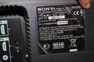 TV Sony Bravia Engine KDL
