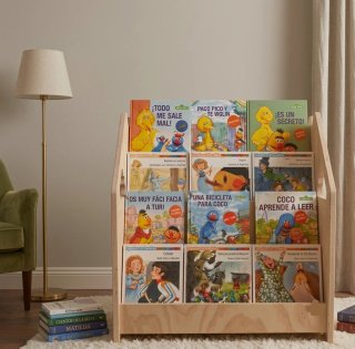 Libreria in legno per bambini New Infantil Montessori Baja