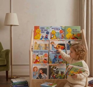 Libreria in legno per bambini New Infantil Montessori Baja