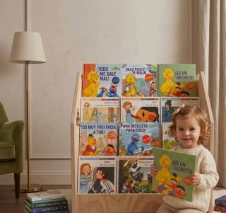 Libreria in legno per bambini New Infantil Montessori Baja