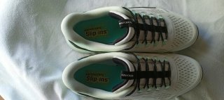 Skechers Slip-ins Verdes y Blancas