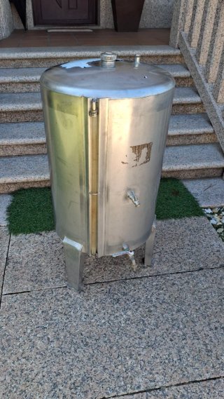 Cuba inox 125 litros