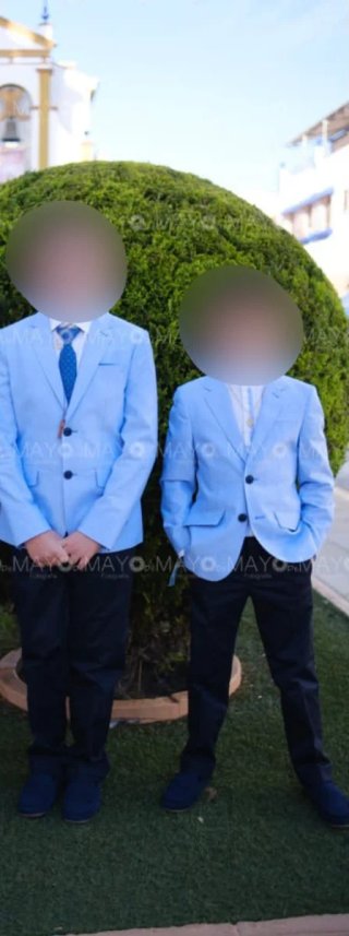Trajes de comunión niño azul