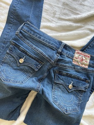 Jeans original True Religion vintage cob bordado