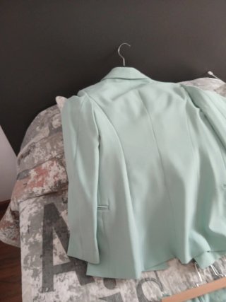 Vestido floral verde agua talla S