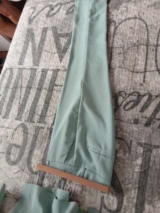Vestido floral verde agua talla S