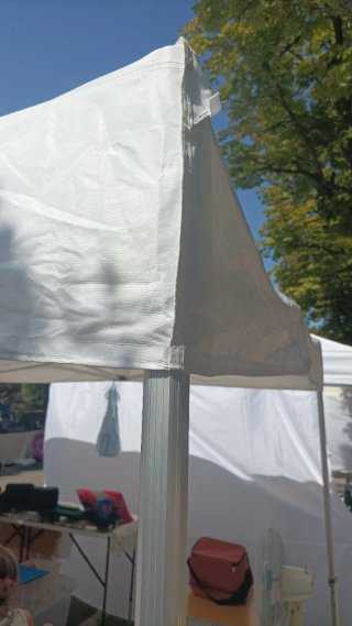 Gazebo 3x3 alluminio gambe 40 ottagonali
