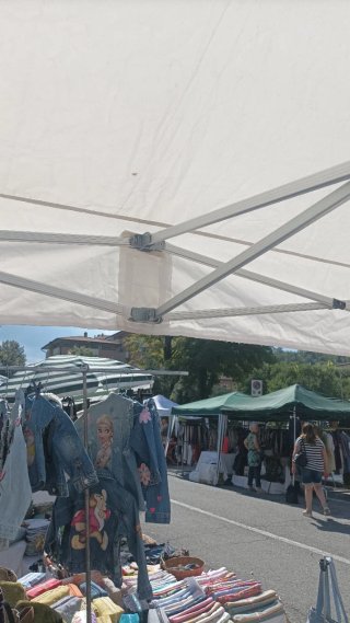 Gazebo 3x3 alluminio gambe 40 ottagonali