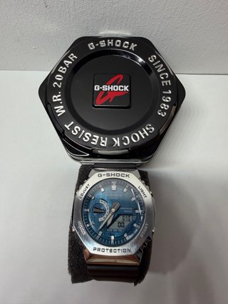 Reloj G-Shock Analógico-Digital Azul/Plata