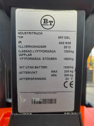 Apilador BT 125 L