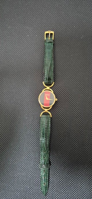 Orologio Gucci donna oro e verde