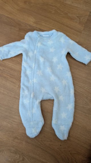 Pelele bebé estrellas azul 1-3 meses