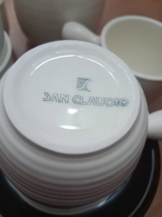 Juego Café/Té San Claudio Cerámica Asturiana
