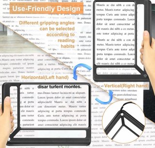 Lupa Rectangular 4X para Leer