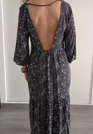 Vestido Sfera Estampado Estilo Boho Talla L