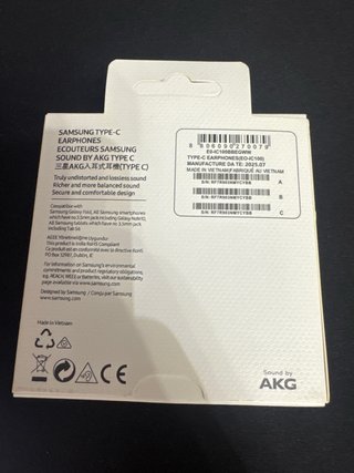 Auriculares Samsung Tipo-C AKG Negros