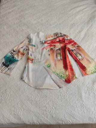 Camisa Culito Talla S Estampado París