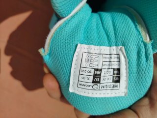 Patines en línea infantiles morados y turquesa