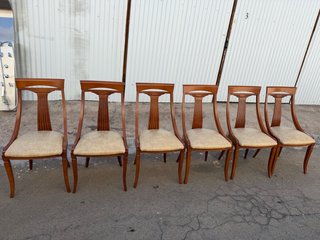 Juego de 6 sillas de comedor de madera