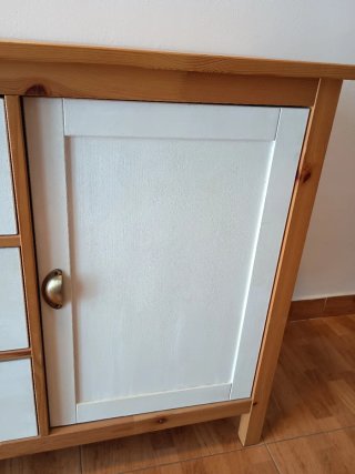 Aparador Ikea Madera Blanco y Marrón