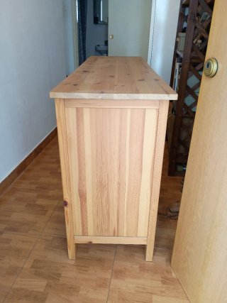 Aparador Ikea Madera Blanco y Marrón