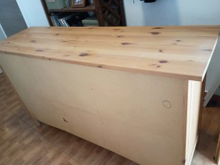 Aparador Ikea Madera Blanco y Marrón