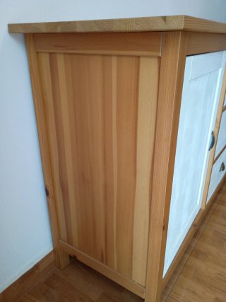 Aparador Ikea Madera Blanco y Marrón